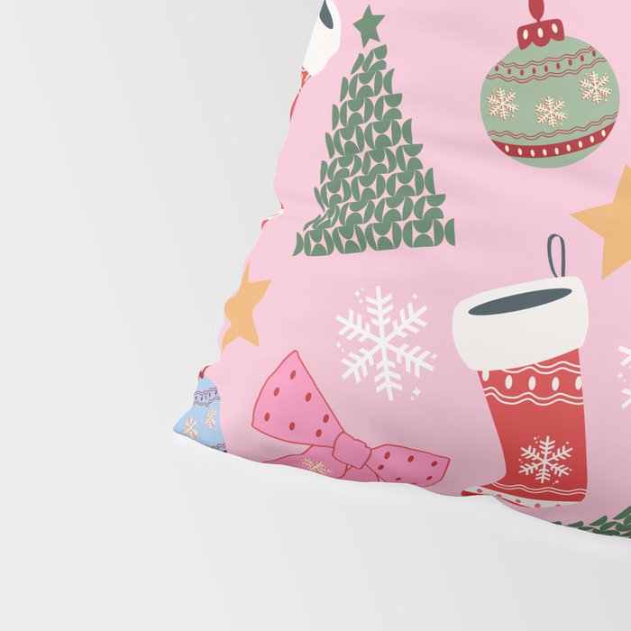 Cute Christmas Pink Pillow Sham Gallery Image 4