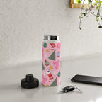 Cute Christmas Pink Water Bottle Gallery Image 4