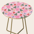 Cute Christmas Pink Side Table Gallery Image 2