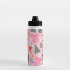Cute Christmas Pink Water Bottle Gallery Image 3