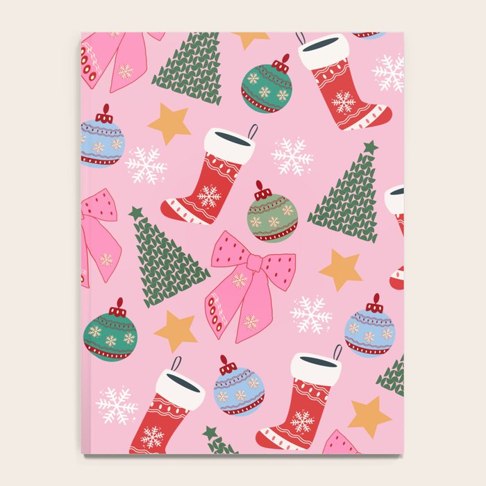 Cute Christmas Pink Notebook Gallery Image 4