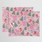 Cute Christmas Pink Placemat Gallery Image 1