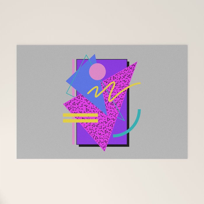 Memphis Pattern 134 - 80s and 90s Retrowave Welcome Mat Gallery Image 1