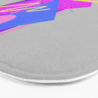 Memphis Pattern 134 - 80s and 90s Retrowave Bath Mat Gallery Image 3