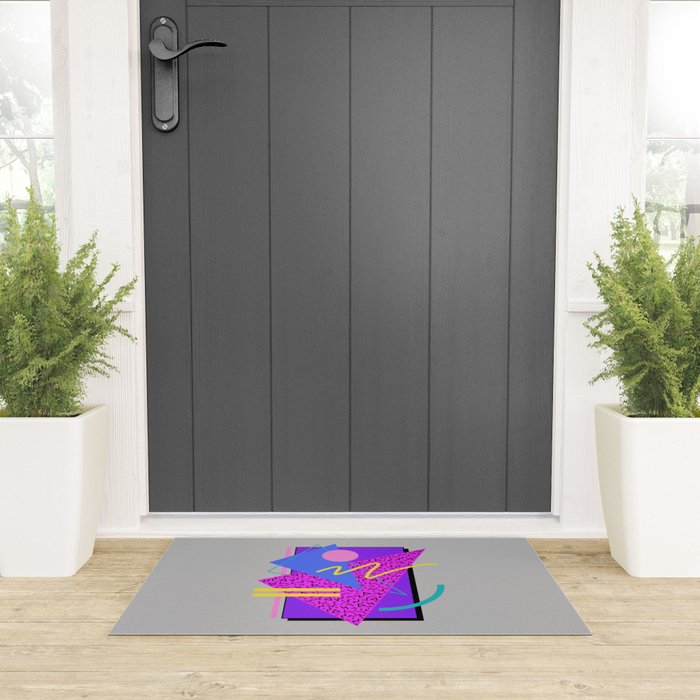 Memphis Pattern 134 - 80s and 90s Retrowave Welcome Mat Gallery Image 3