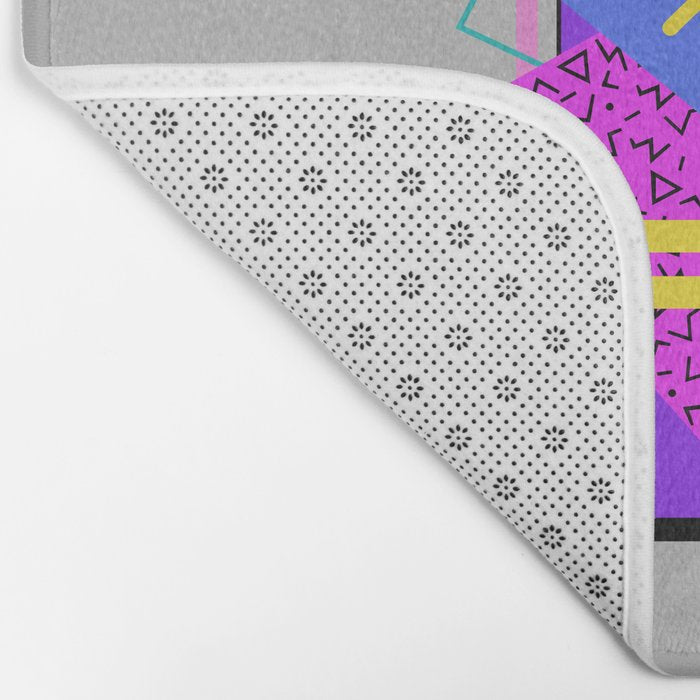 Memphis Pattern 134 - 80s and 90s Retrowave Bath Mat Gallery Image 2