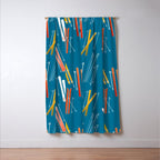 Colorful Ski Pattern Window Curtain Gallery Image 3