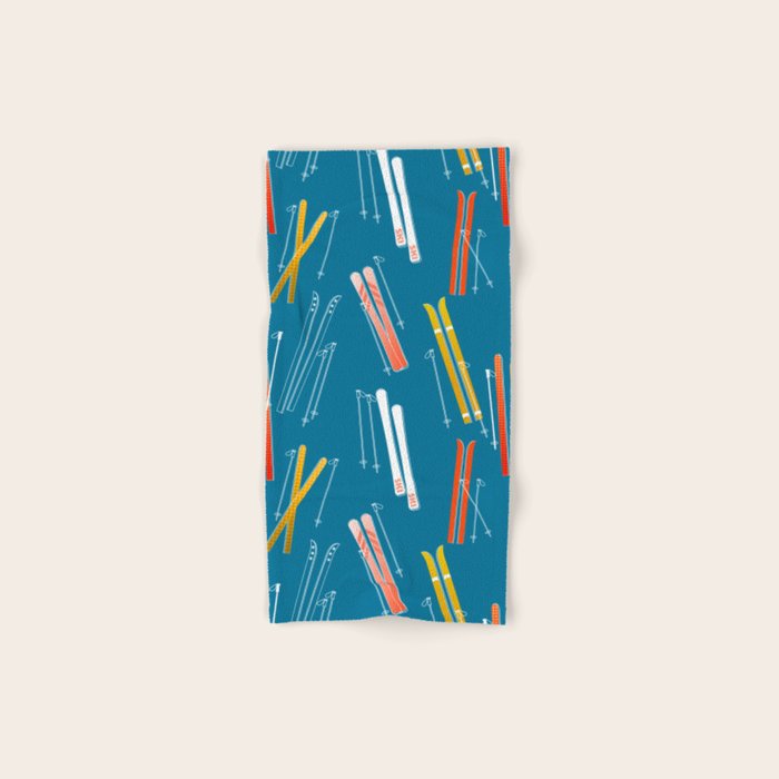 Colorful Ski Pattern Bath Towel Gallery Image 1