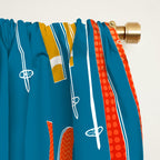 Colorful Ski Pattern Window Curtain Gallery Image 2