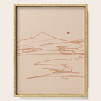 Line Mountain Sunset. Serving Tray Gallery Image 1