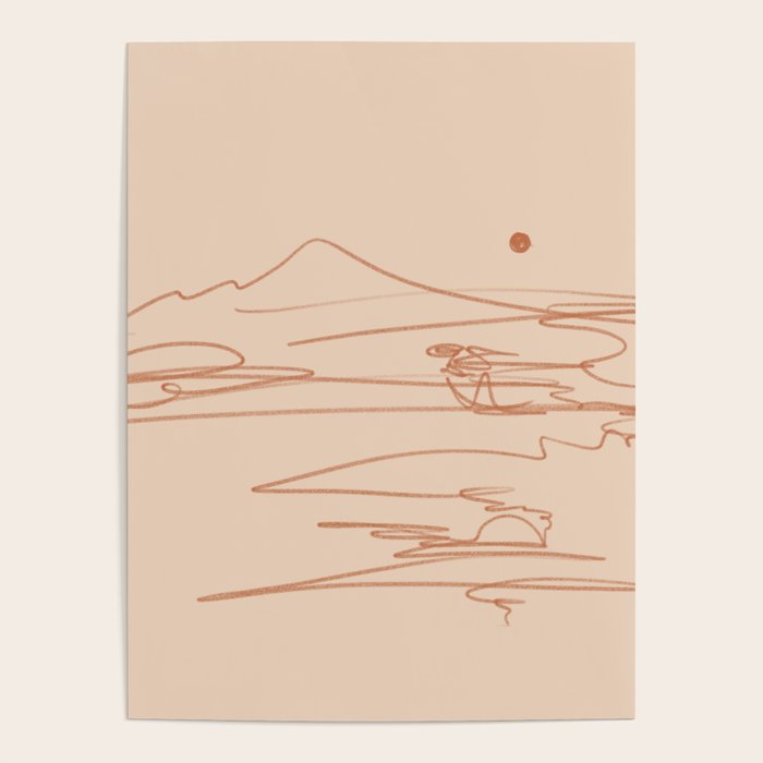 Line Mountain Sunset. Poster Gallery Image 1