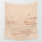 Line Mountain Sunset. Wall Tapestry Gallery Image 4