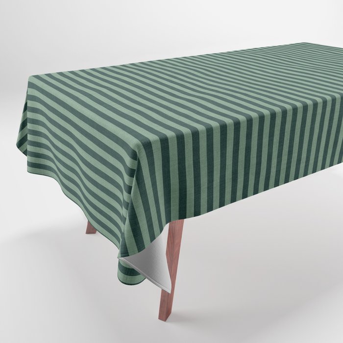 Pinstripe in Green Tablecloth Gallery Image 1