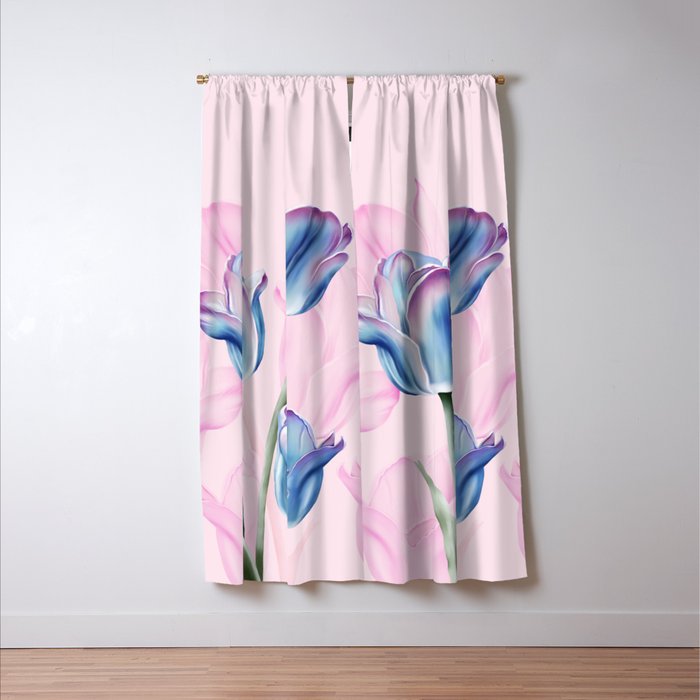 Spring Tulip Whispers Window Curtain Gallery Image 3