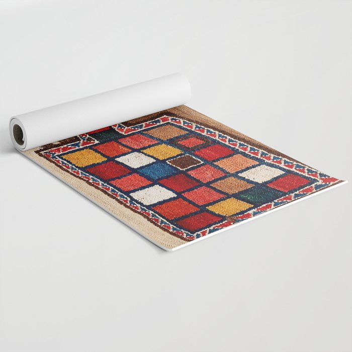 Bakhtiari Chahar Mahal  Northeast Persian Tasheh Print Yoga Mat Gallery Image 2