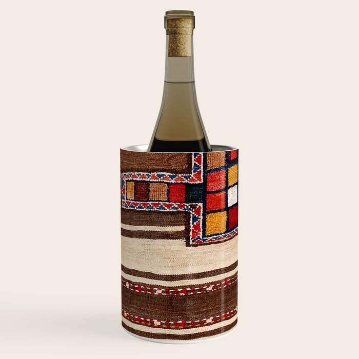 Bakhtiari Chahar Mahal  Northeast Persian Tasheh Print Wine Chiller Gallery Image 1