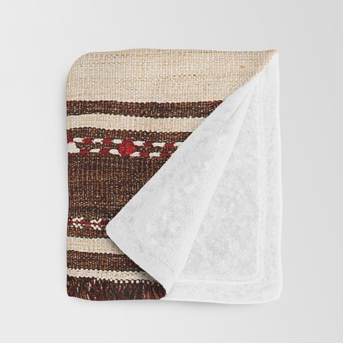 Bakhtiari Chahar Mahal  Northeast Persian Tasheh Print Throw Blanket Gallery Image 3