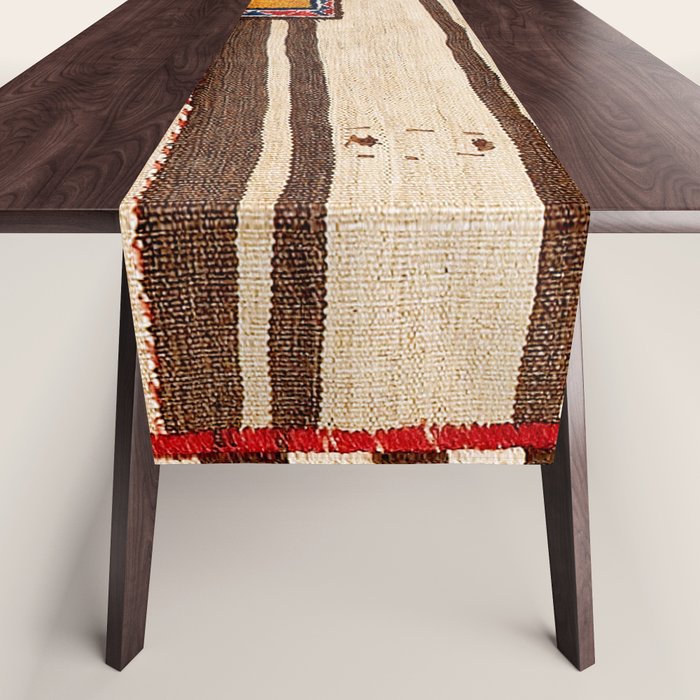 Bakhtiari Chahar Mahal  Northeast Persian Tasheh Print Table Runner Gallery Image 1