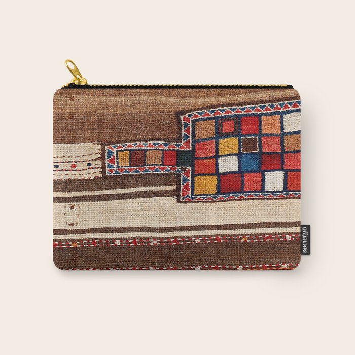 Bakhtiari Chahar Mahal  Northeast Persian Tasheh Print Carry All Pouch Gallery Image 1