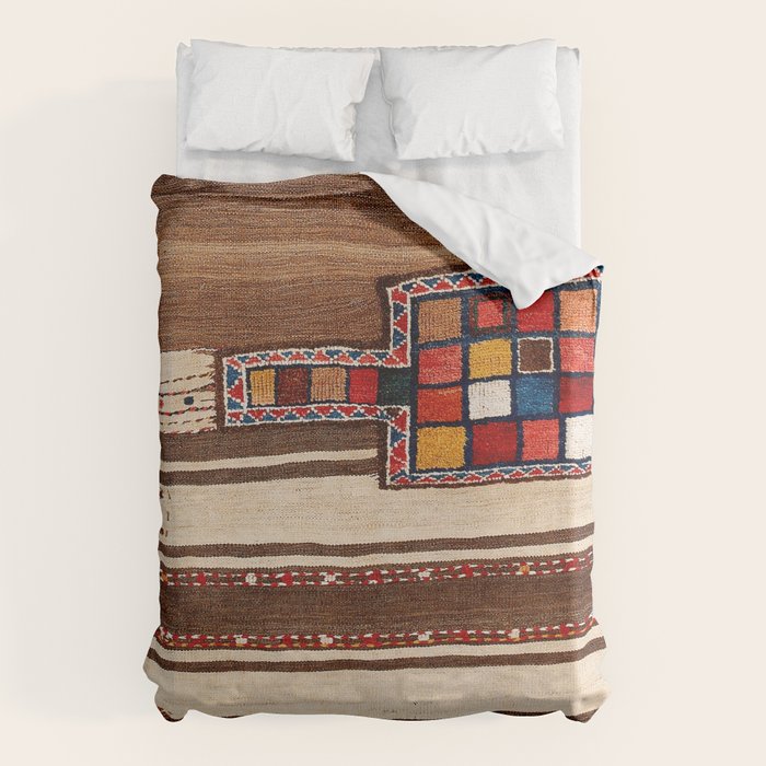 Bakhtiari Chahar Mahal  Northeast Persian Tasheh Print Duvet Cover Gallery Image 6