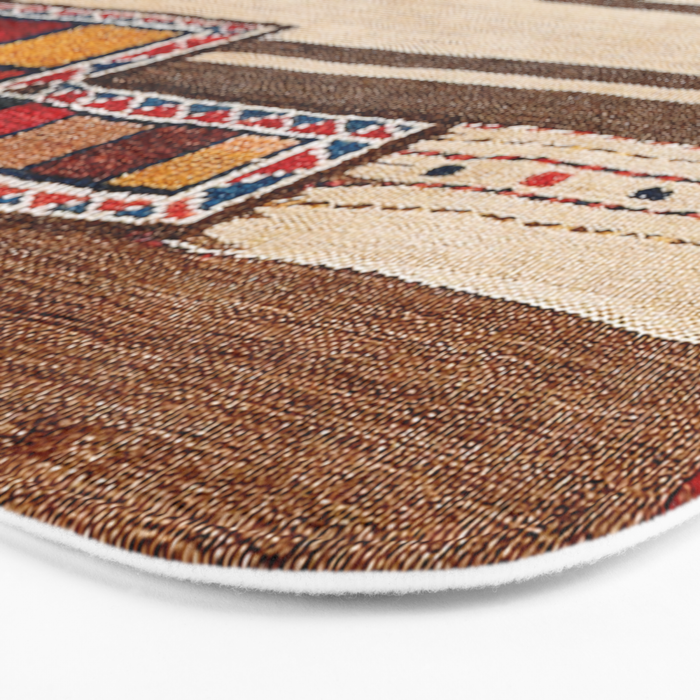 Bakhtiari Chahar Mahal  Northeast Persian Tasheh Print Bath Mat Gallery Image 3