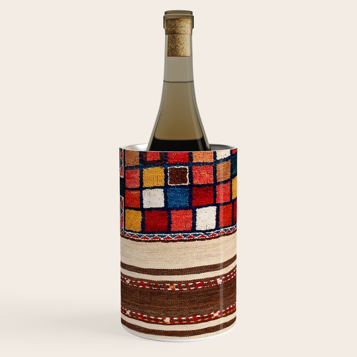 Bakhtiari Chahar Mahal  Northeast Persian Tasheh Print Wine Chiller Gallery Image 3
