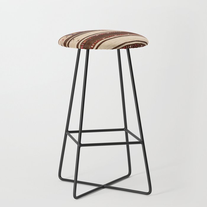 Bakhtiari Chahar Mahal  Northeast Persian Tasheh Print Stool Gallery Image 1