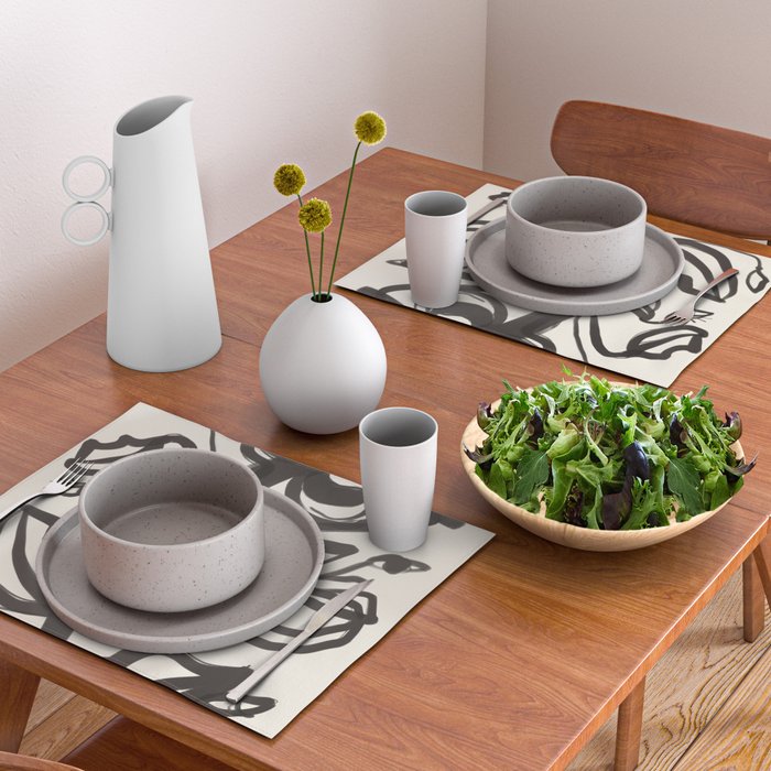 Abstract line art eyes  Placemat Gallery Image 2