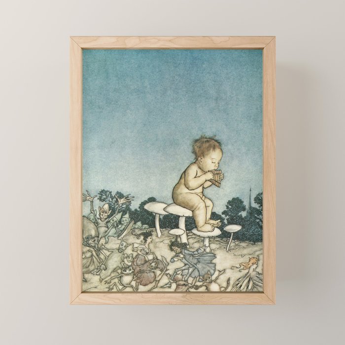 Art by Arthur Rackham from "PeterPan in Kensington Gardens," 1906 Mini Art Print Gallery Image 1