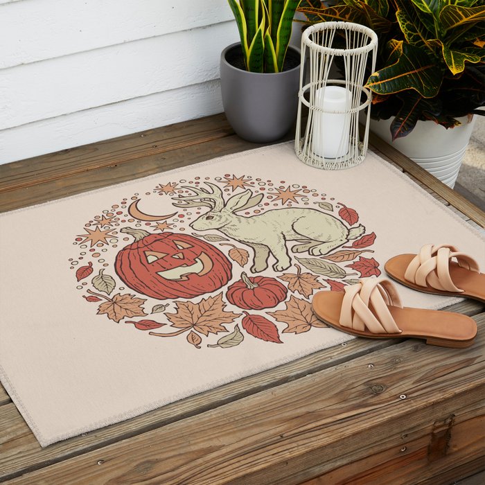 Halloween Friends | Autumn Palette Outdoor Rug Gallery Image 2