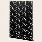 Black and white abstract organic shape pattern Wallpaper Gallery Image 2