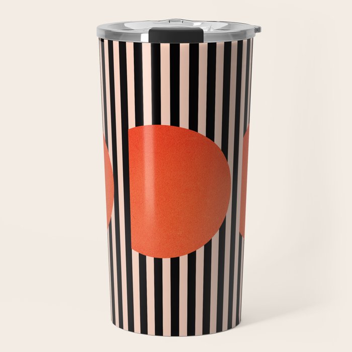 Abstraction_SUNSET_LINE_ART_Minimalism_001 Travel Mug Gallery Image 1