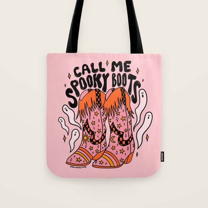 Spooky Boots Tote Bag Gallery Image 1