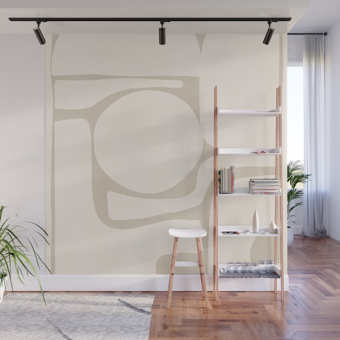 Modern Abstract Minimal Shapes 190 Wall Mural Gallery Image 1