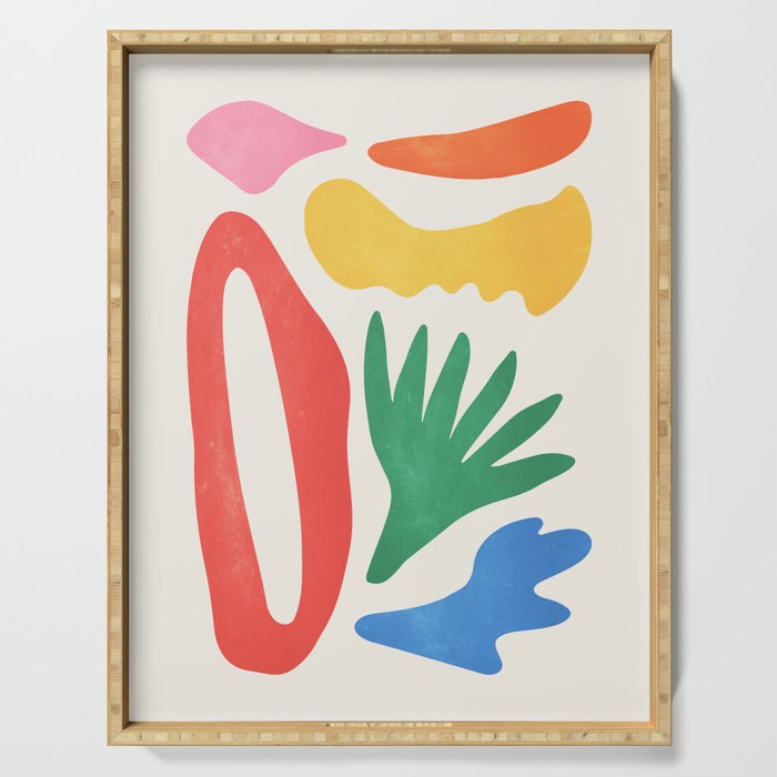 Collage I: Matisse Color Series | Mid-Century Edition Serving Tray Gallery Image 1