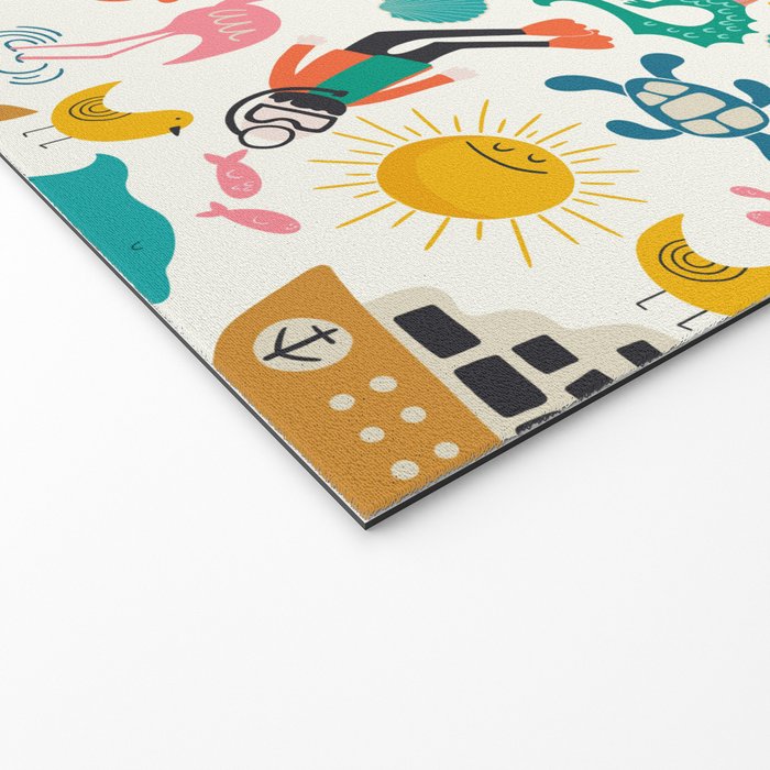 Florida State Beach Map Welcome Mat Gallery Image 2