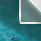 Turquoise Tides - Aerial View of Ocean Waves and Shore Wall Tapestry Gallery Image 3