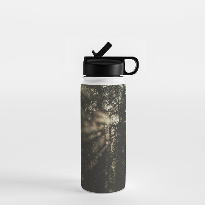 Sunset in the Woods - Nature Photography Water Bottle Gallery Image 1
