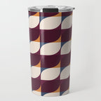 Almond Shapes Pattern III Travel Mug Gallery Image 1