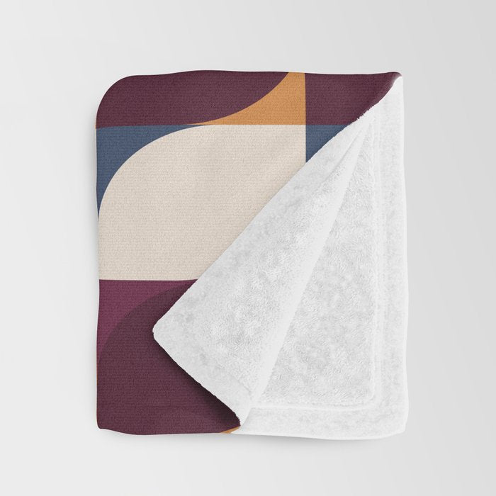 Almond Shapes Pattern III Throw Blanket Gallery Image 3