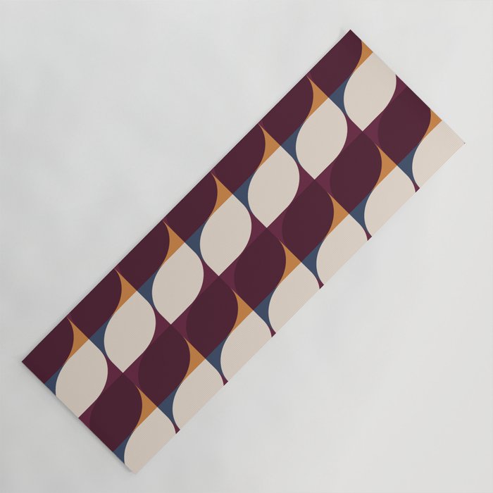 Almond Shapes Pattern III Yoga Mat Gallery Image 1