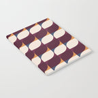 Almond Shapes Pattern III Notebook Gallery Image 2