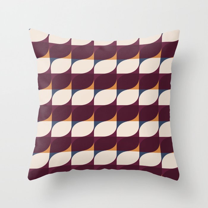 Almond Shapes Pattern III Throw Pillow Gallery Image 6