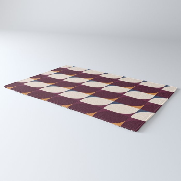 Almond Shapes Pattern III Rug Gallery Image 3