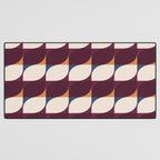Almond Shapes Pattern III Desk Mat Gallery Image 3