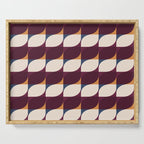 Almond Shapes Pattern III Serving Tray Gallery Image 1