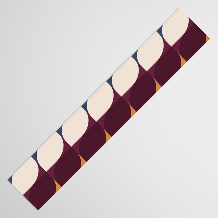 Almond Shapes Pattern III Table Runner Gallery Image 3