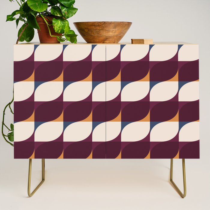 Almond Shapes Pattern III Credenza Gallery Image 1