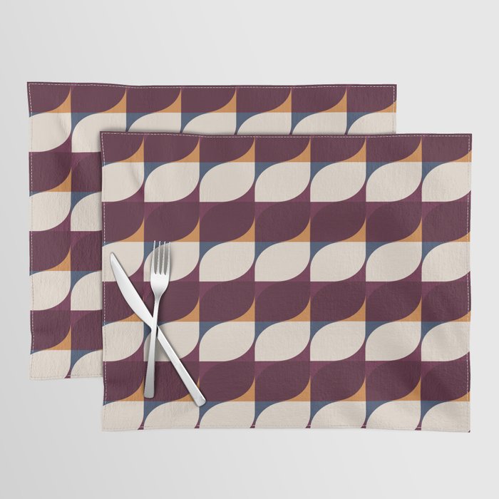 Almond Shapes Pattern III Placemat Gallery Image 1