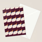 Almond Shapes Pattern III Stationery Card Gallery Image 2